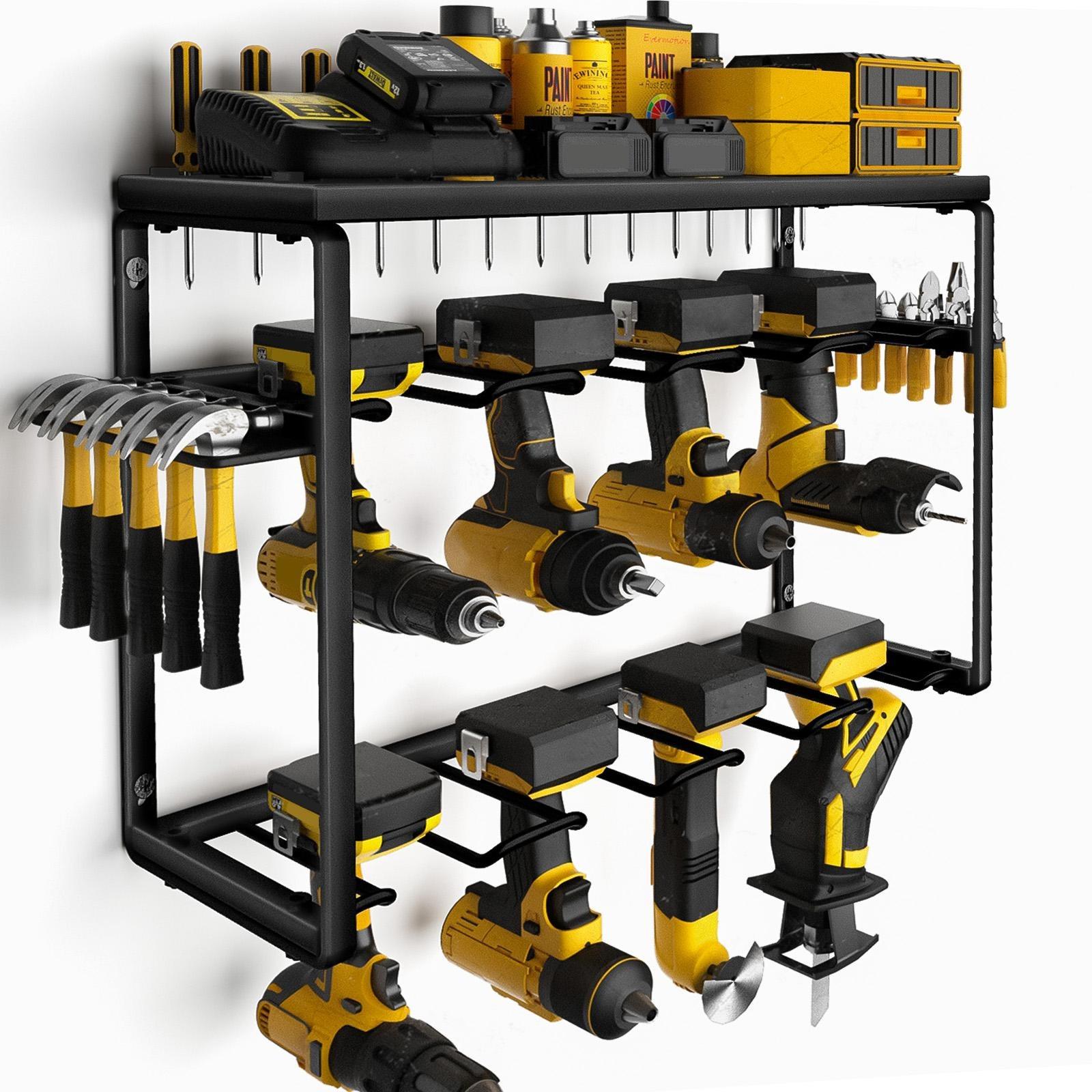 Power Tools Holder - Heavy Duty Metal Power Tool Organizer