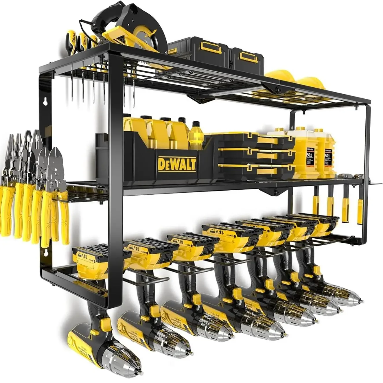 Power Tools Holder - Heavy Duty Metal Power Tool Organizer