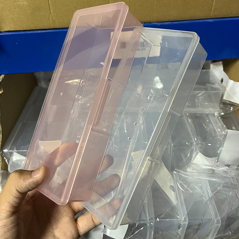 Power Tools Storage - 1pc Pink Transparen Nail Art Storage