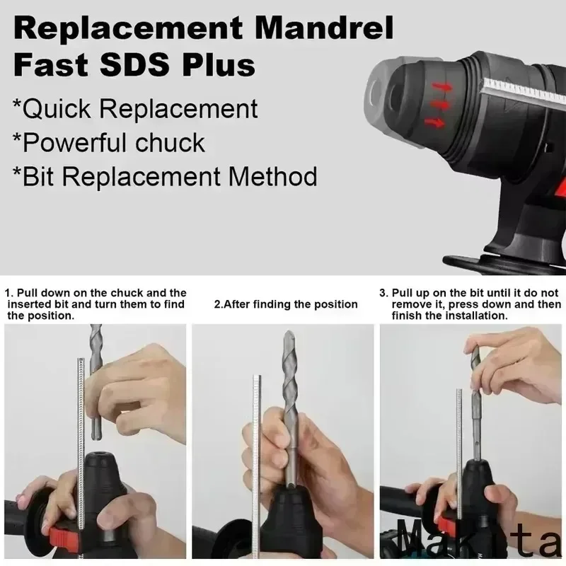 Makita Hammer Wireless Drills  - Power Tools Jack Hammer avaliação e preço