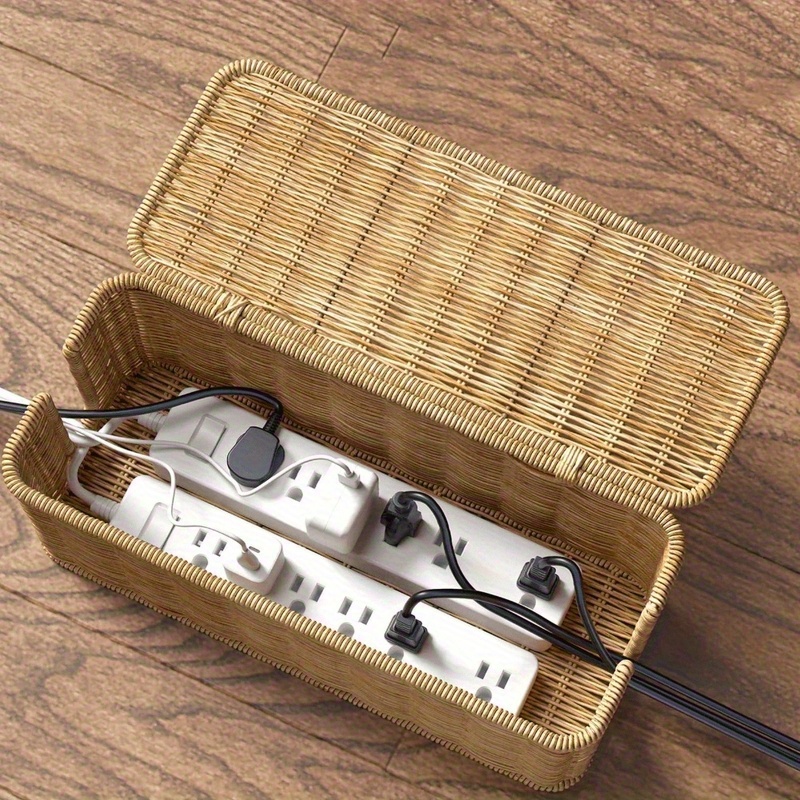 Handcrafted Rattan Cable Manag - Power Tools Storage avaliação e preço