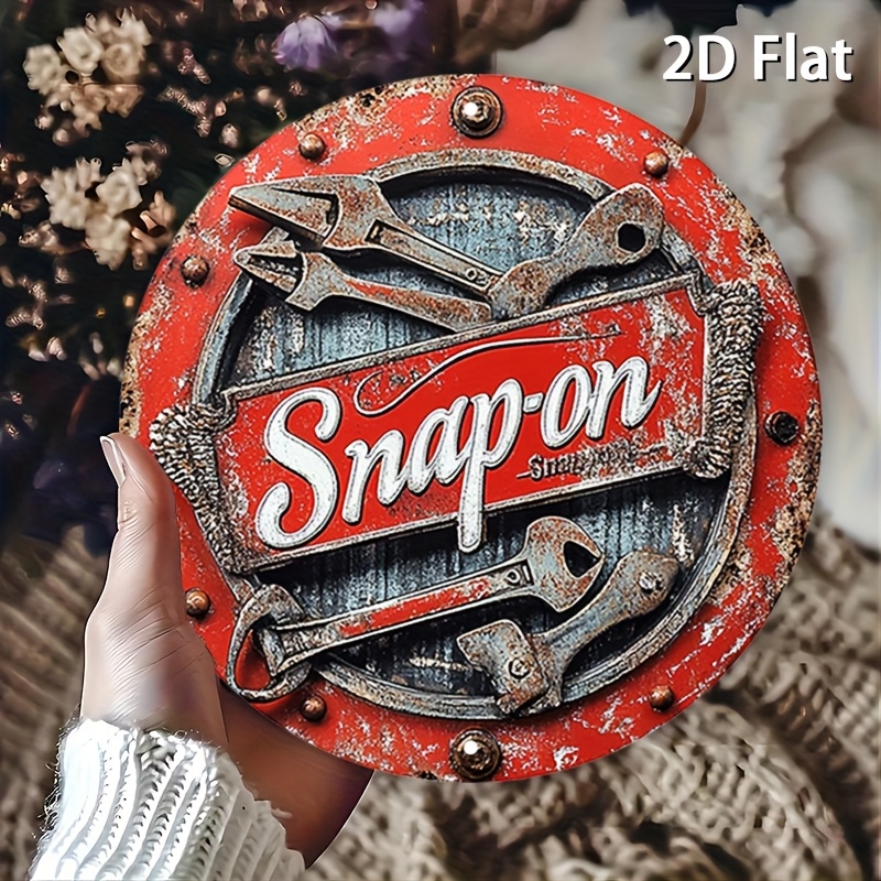 2D Flat 1pc Vintage Metal Sign - Power Tools Aldi avaliação e preço