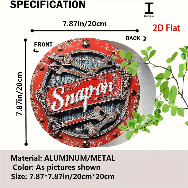 2D Flat 1pc Vintage Metal Sign - Power Tools Aldi avaliação e preço