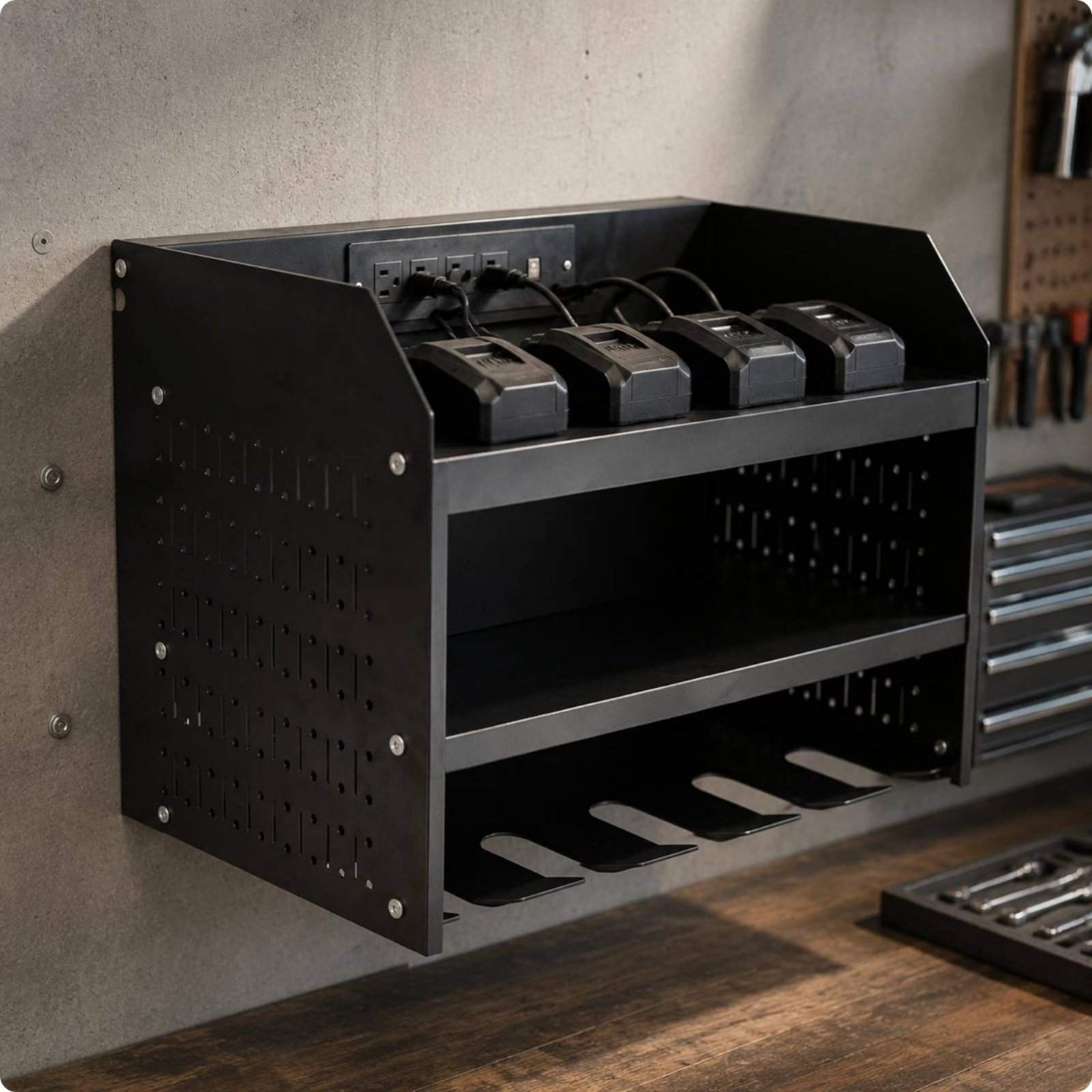 Electric Drill Organizer Charg - Power Tools Organizer Diy avaliação e preço