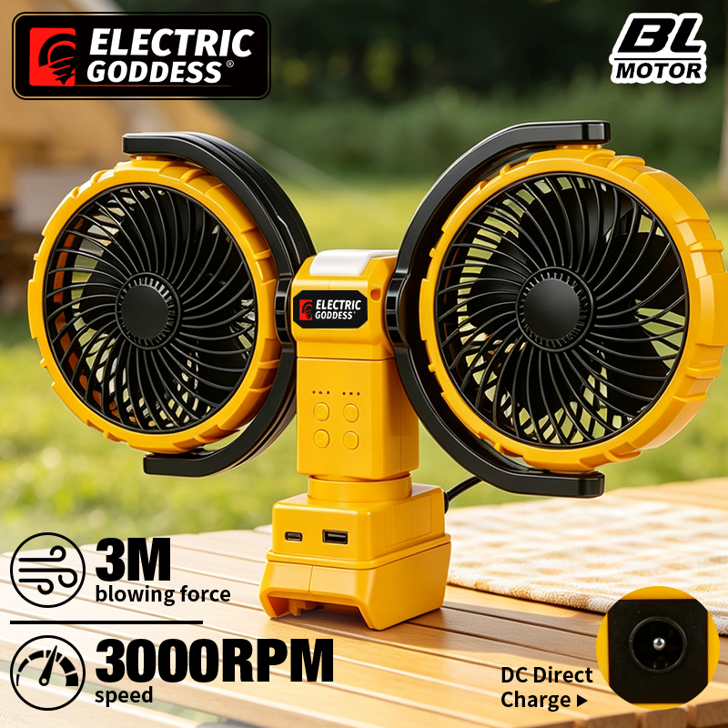 3000RPM Portable Dual Head Fan - Power Tools Lowes avaliação e preço