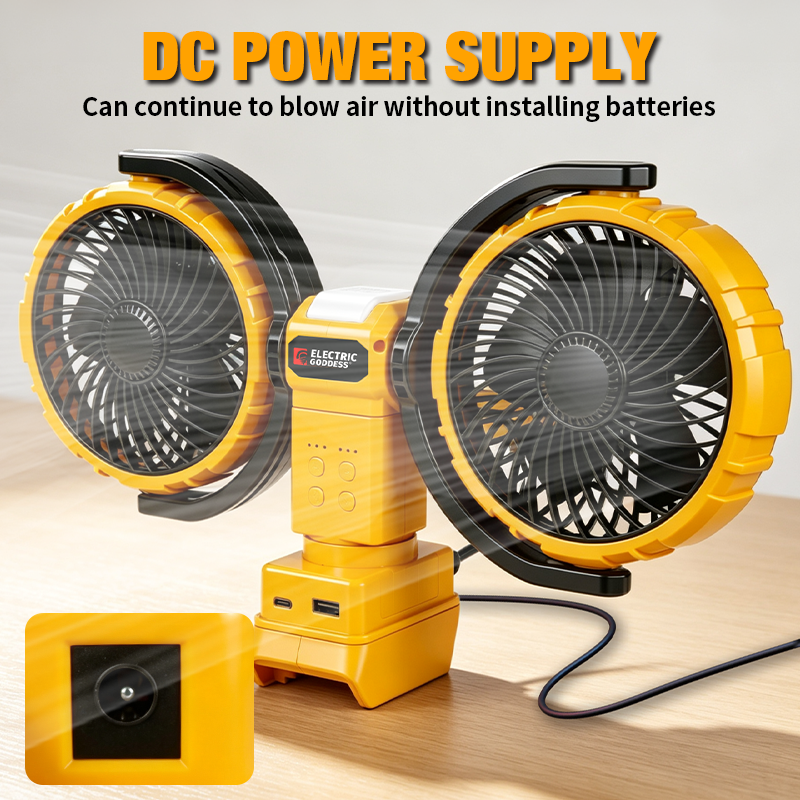 3000RPM Portable Dual Head Fan - Power Tools Lowes avaliação e preço