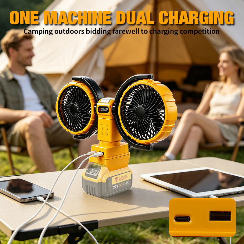 3000RPM Portable Dual Head Fan - Power Tools Lowes avaliação e preço