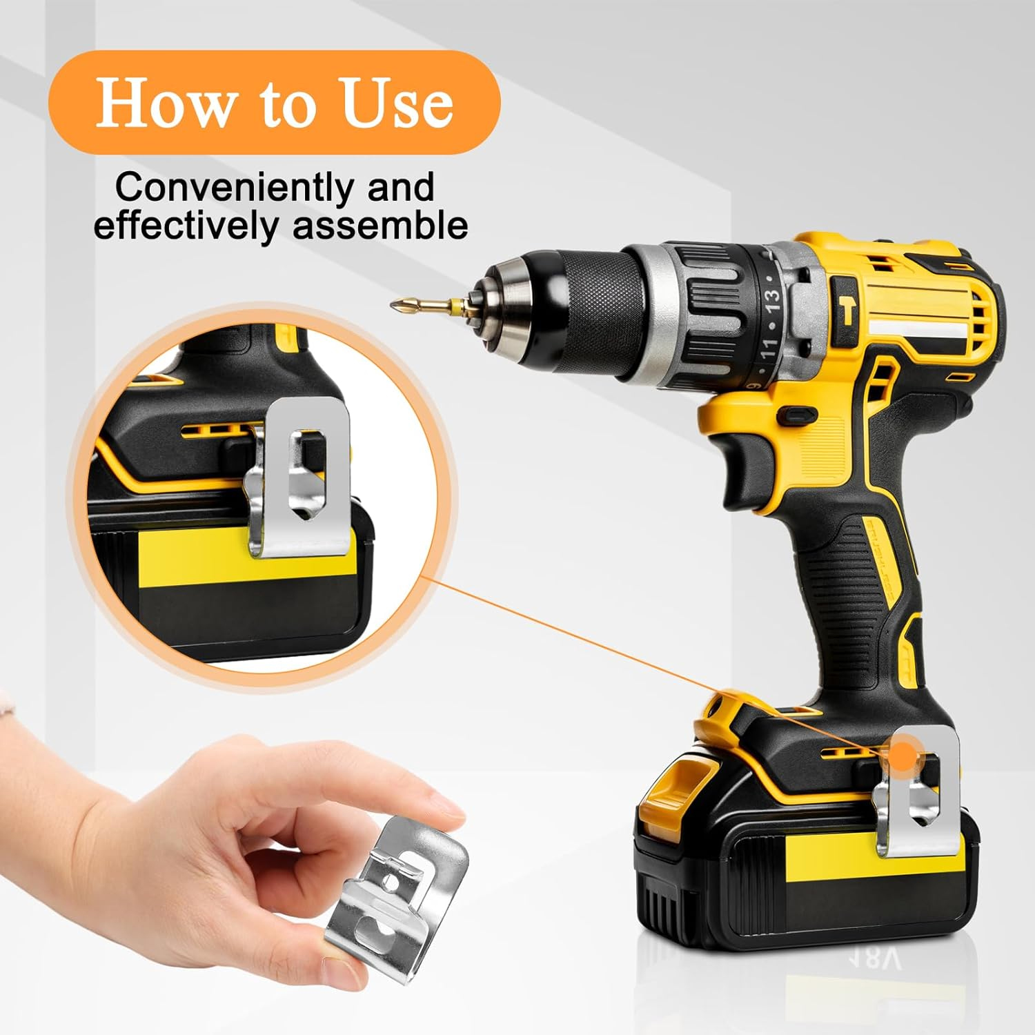 2PCS Electric Drill Belt Clip  - Power Tools Jack Hammer avaliação e preço
