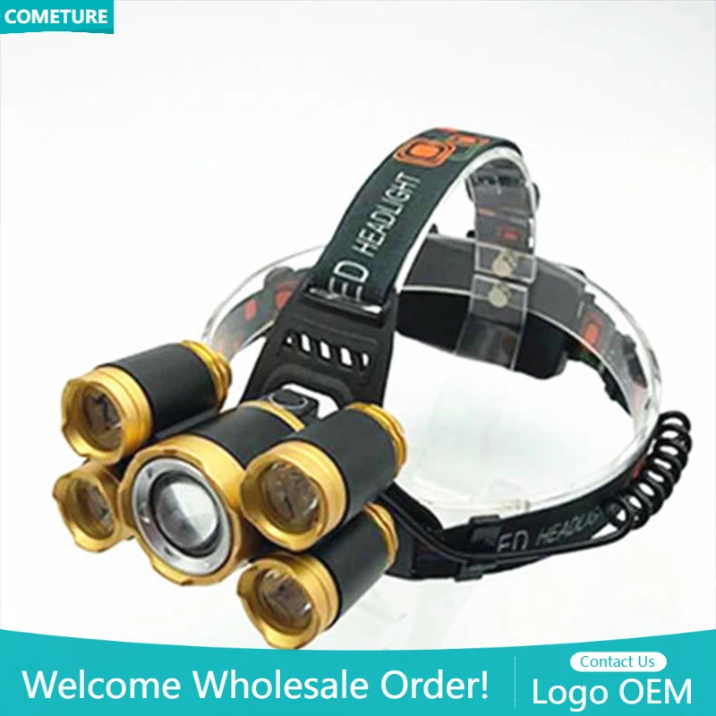 5LED T6 Head Lamp Zoom Flashli - Power Tools Zoom avaliação e preço