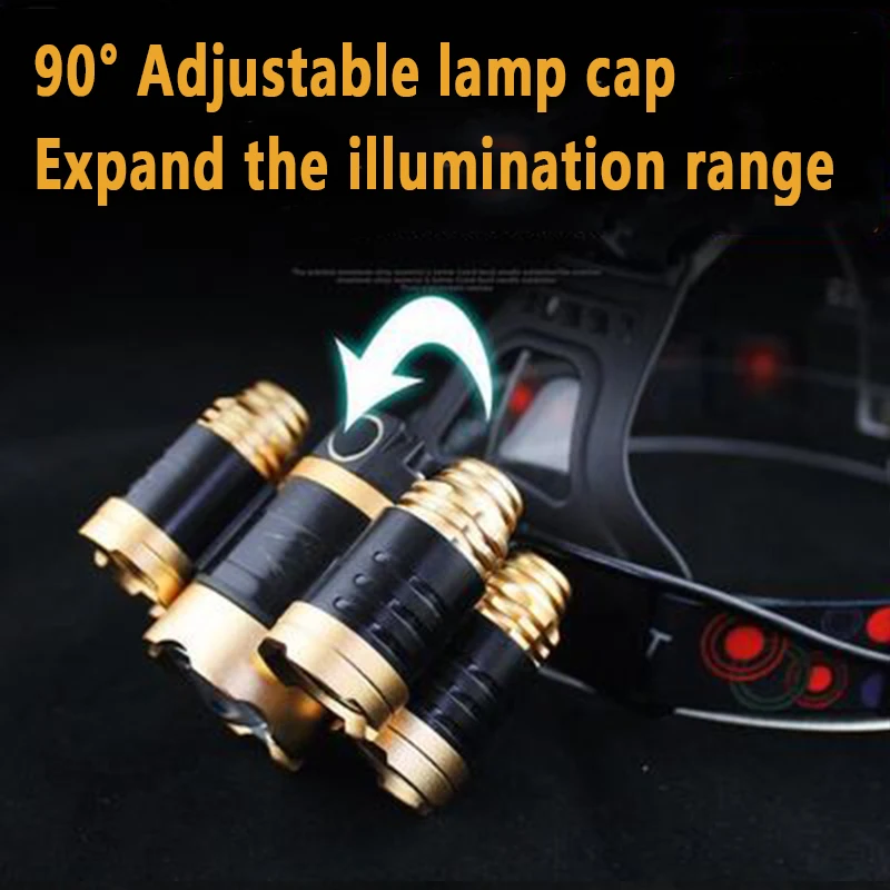 5LED T6 Head Lamp Zoom Flashli - Power Tools Zoom avaliação e preço