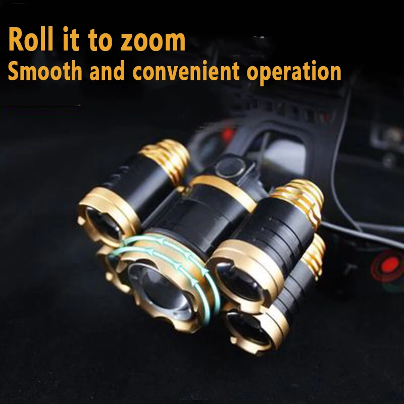 5LED T6 Head Lamp Zoom Flashli - Power Tools Zoom avaliação e preço