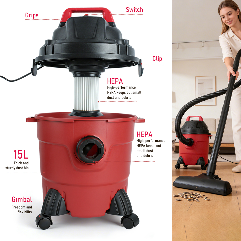 Tungfull 15L Wet and Dry Vacuu - Power Tools Vacuum avaliação e preço