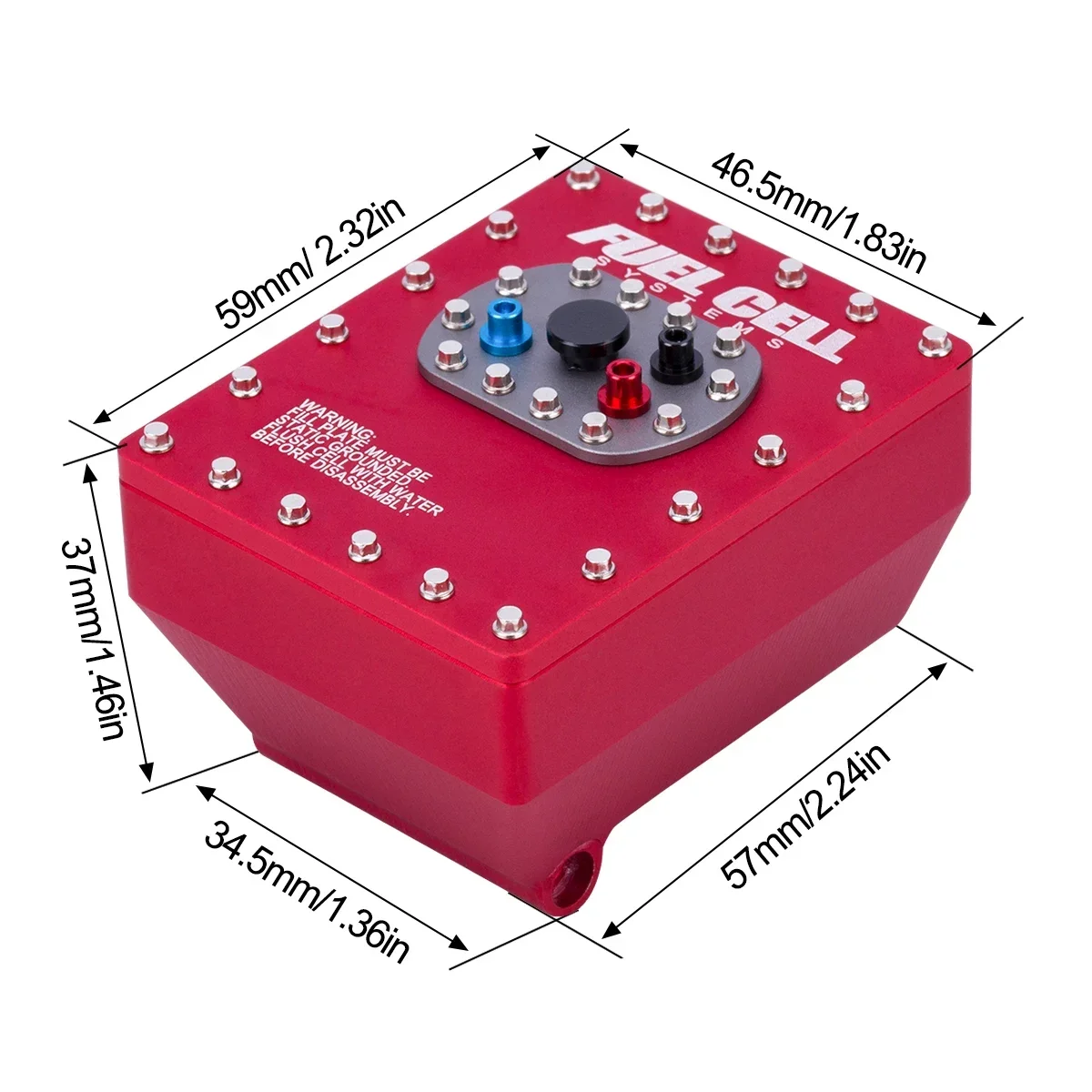 1Pcs Aluminum 1/10 Scale Fuel  - Power Tools Aldi avaliação e preço