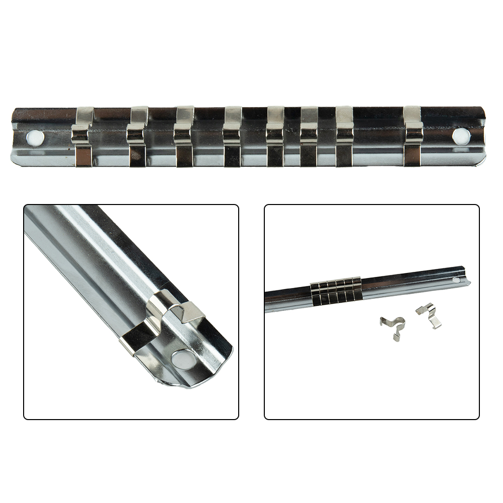 1pc/3pcs Set 8-Clip Socket Rac - Power Tools Organizer Diy avaliação e preço