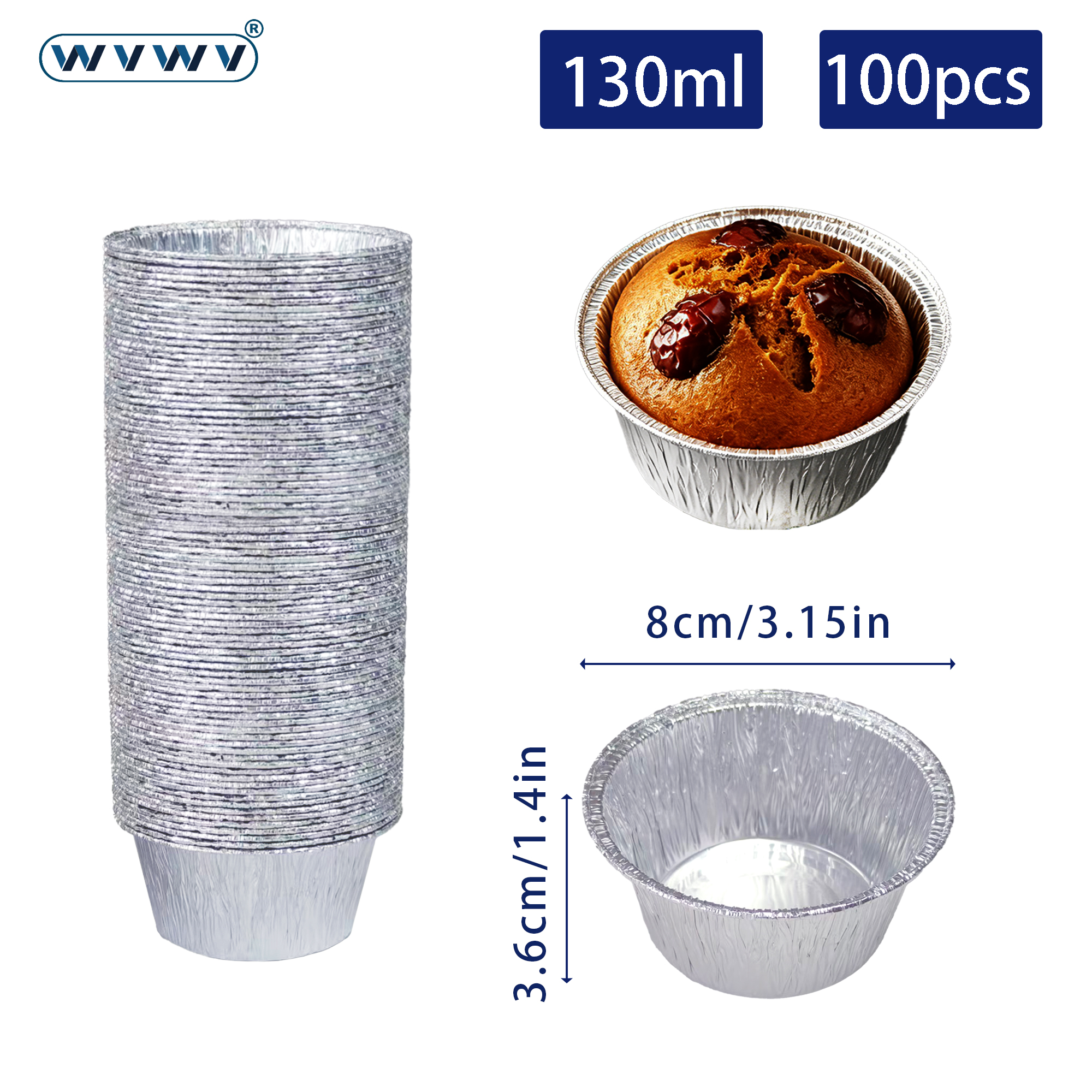 100Pcs/130Ml Mini Aluminum Foi - Power Tools Aldi avaliação e preço