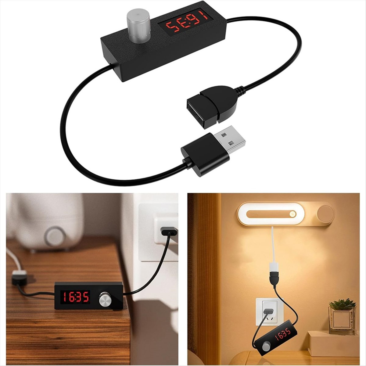 MALL USB Timer Switching Cord  - Power Tools Mall avaliação e preço