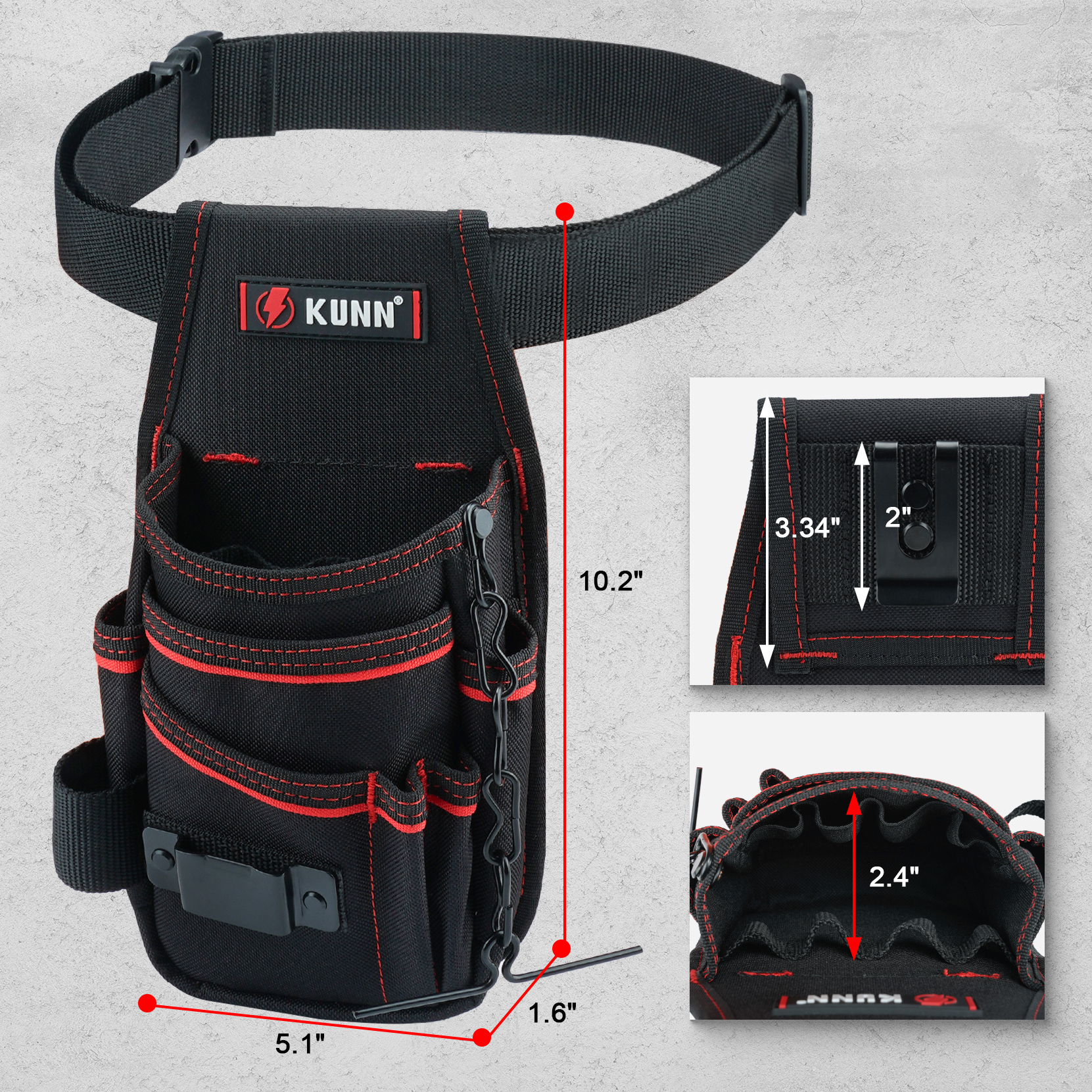 Electrician Tool Pouch with Be - Power Tools Band avaliação e preço