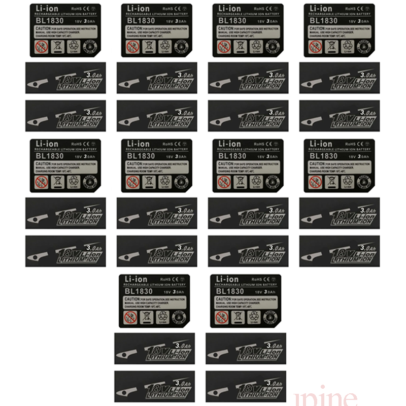 10 Sets BL1830 Tag Li-Ion batt - Power Tools Jack Hammer avaliação e preço