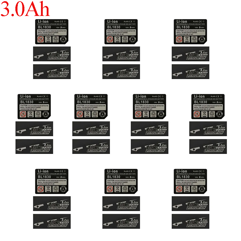 10 Sets BL1830 Tag Li-Ion batt - Power Tools Jack Hammer avaliação e preço