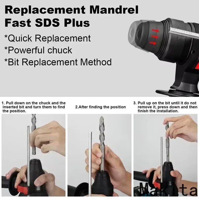 Makita Compatible Cordless Bru - Power Tools Jack Hammer avaliação e preço
