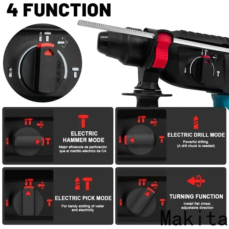 Makita Compatible Cordless Bru - Power Tools Jack Hammer avaliação e preço