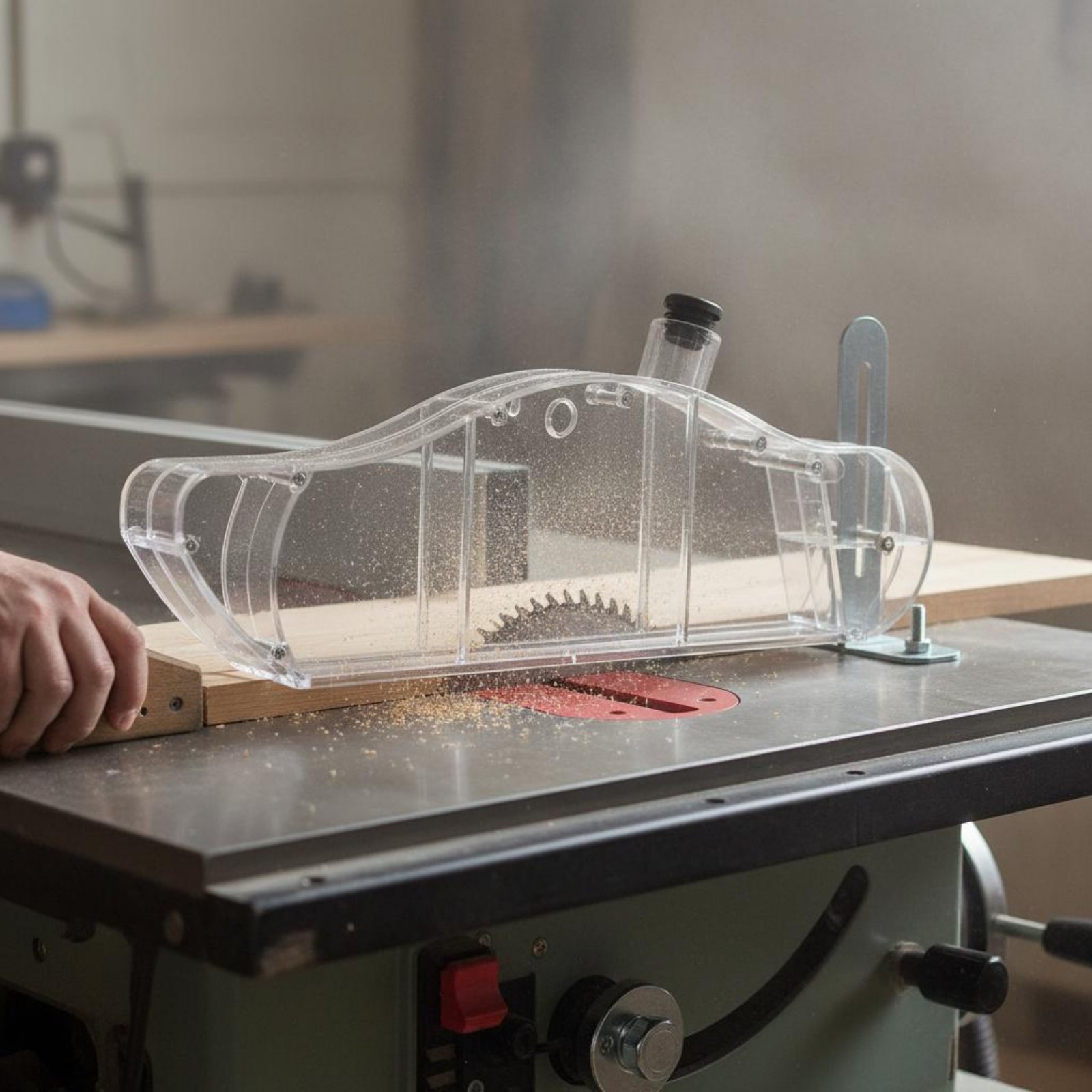 Table Saw Dust Guard Transpare - Power Tools Vacuum avaliação e preço