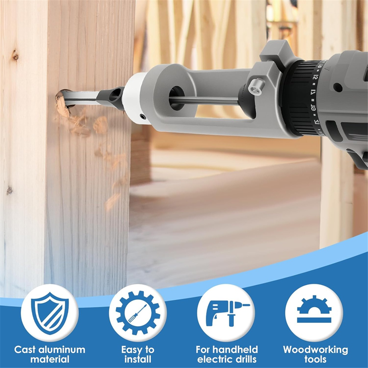 ABNJ Square Hole Drill Bit Ada - Power Tools Holder avaliação e preço