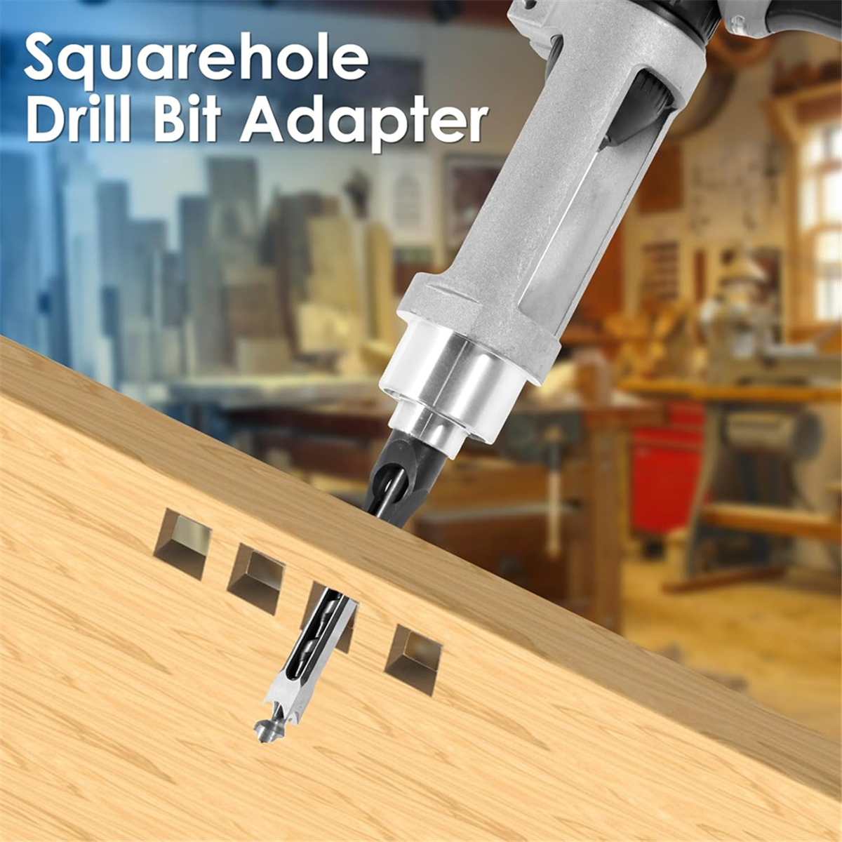 ABNJ Square Hole Drill Bit Ada - Power Tools Holder avaliação e preço